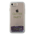 Kryt Guess GUHCP7GLUQPU Party Glitter Liquid pro iPhone - fialová