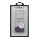 Kryt Guess GUHCP7GLUQPU Party Glitter Liquid pro iPhone - fialová