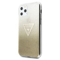 Kryt Guess Glitter Triangle iPhone 11 Pro Max – zlatá