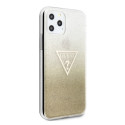 Kryt Guess Glitter Triangle iPhone 11 Pro Max – zlatá