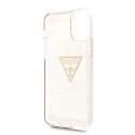 Kryt Guess Glitter Triangle pro iPhone 11 Pro – zlatá