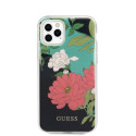 Kryt GUESS Flower Collection iPhone 11 Pro Max - černá