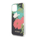 Kryt GUESS Flower Collection iPhone 11 Pro Max - černá