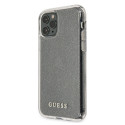 Kryt Guess GUHCN65PCGLSI pro iPhone 11 Pro Max - glitter stříbrný