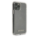 Kryt Guess GUHCN65PCGLSI pro iPhone 11 Pro Max - glitter stříbrný