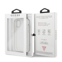 Kryt Guess GUHCN65PCGLSI pro iPhone 11 Pro Max - glitter stříbrný