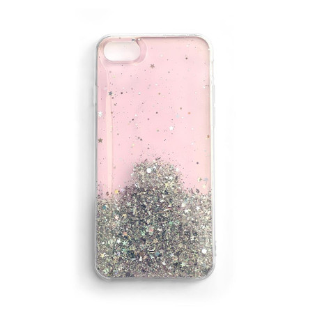 Kryt Wozinsky GLITTER pro iPhone 12 Pro Max růžový