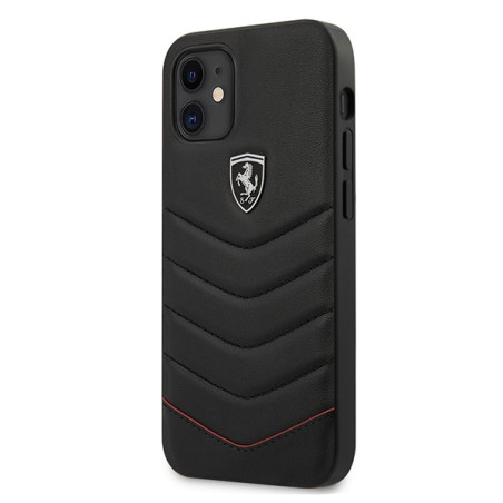 Kryt Ferrari OFF TRACK QUILTED iPhone 12 mini black