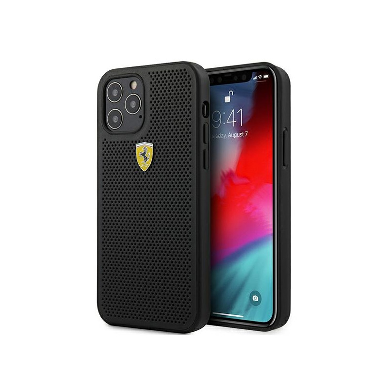 Kryt Ferrari FESPEHCP12LBK pro iPhone 12 Pro Max - černý/černý