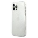 Kryt Guess 4G 3D Pattern iPhone 12/12 Pro – transparentní