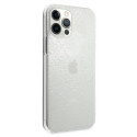 Kryt Guess 4G 3D Pattern iPhone 12/12 Pro – transparentní