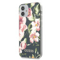 Kryt Guess Flower Collection iPhone 12 mini 5,4" navy N°3