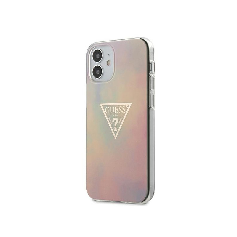 Kryt Guess TIE & DYE pro iPhone 12 mini - růžová