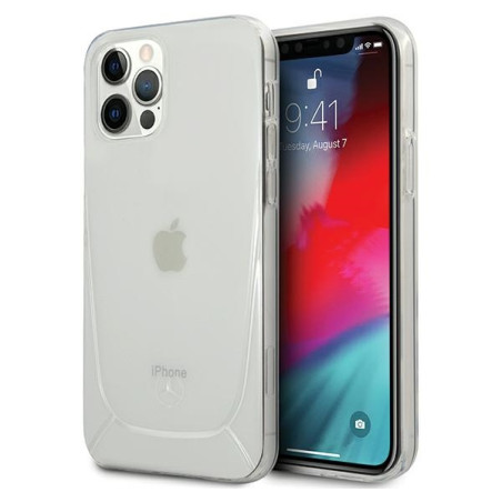 Kryt Mercedes Transparent Line iPhone 12/12 Pro – transparentní