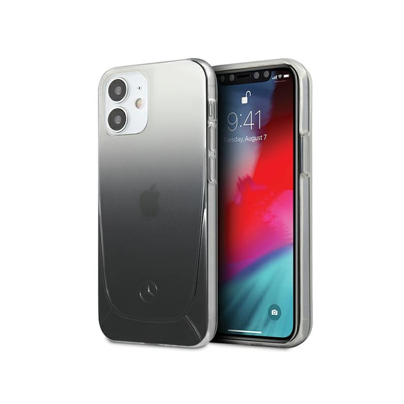 Kryt Mercedes Transparent Line pro iPhone 12 mini - černý