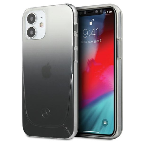 Kryt Mercedes Transparent Line iPhone 12 mini černý