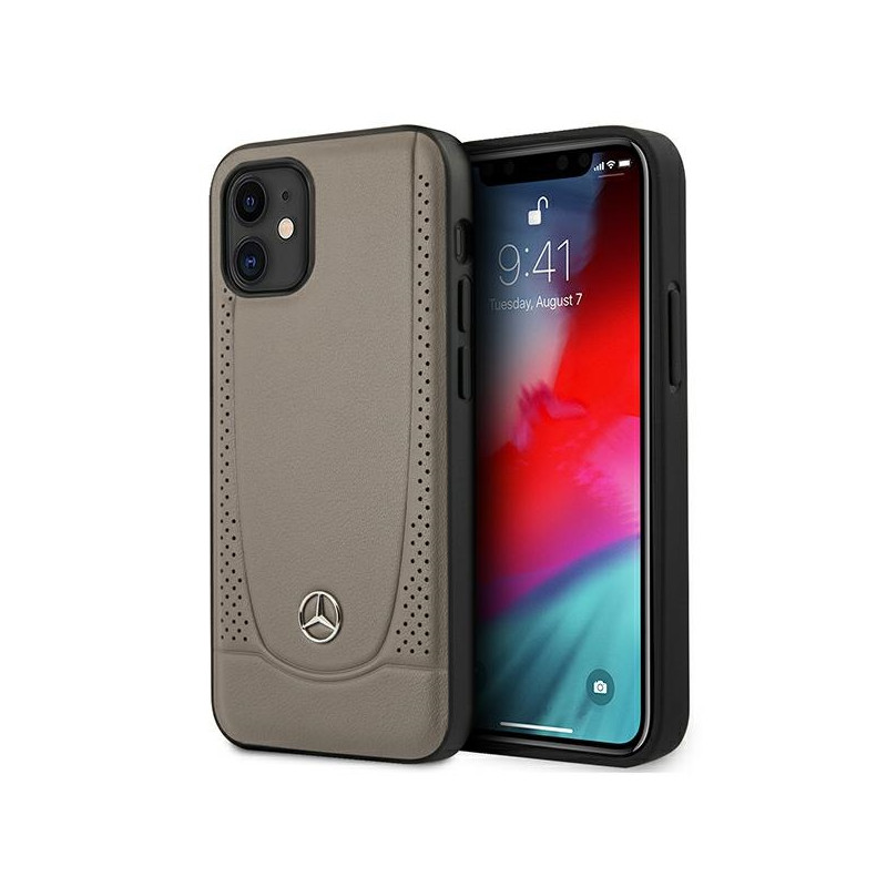 Kryt Mercedes Urban Line pro iPhone 12 mini - hnědý