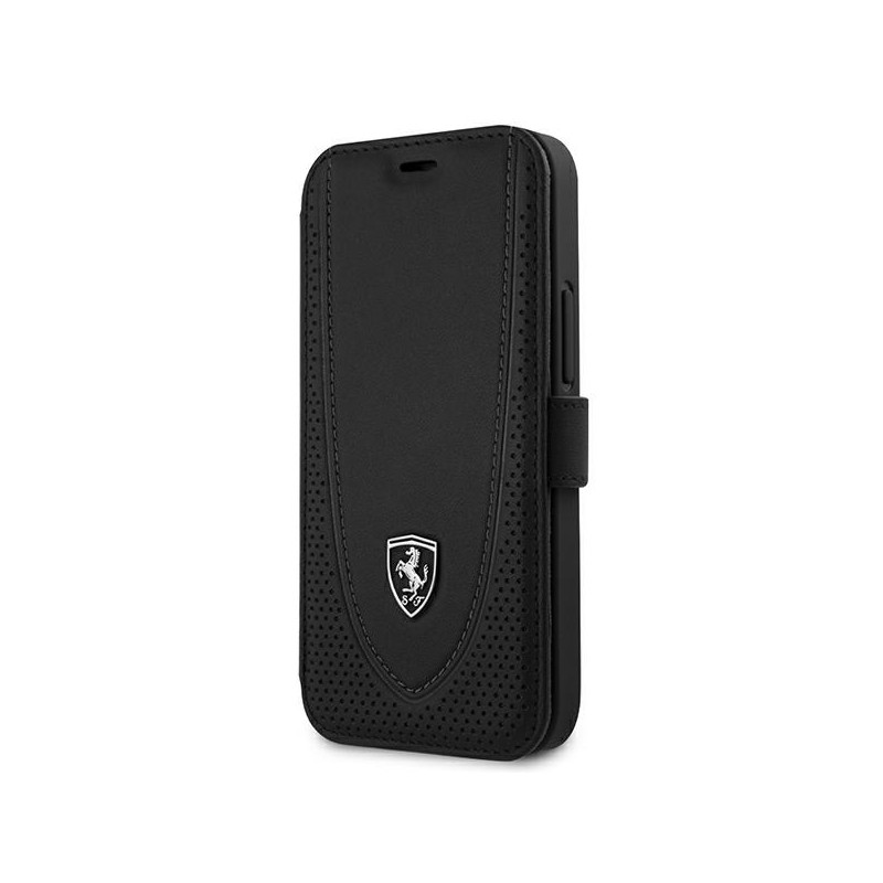 Pouzdro Ferrari FEOGOFLBKP12SBK pro iPhone 12 mini - černá/černá