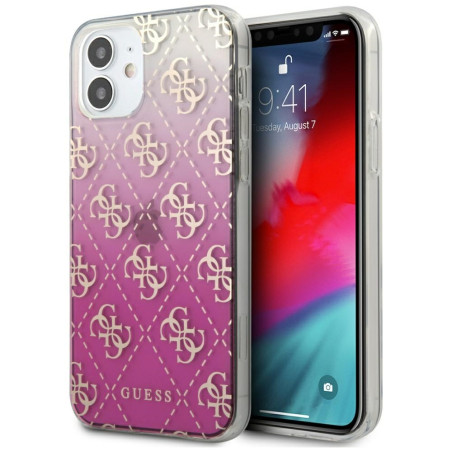 Kryt Guess 4G GRADIENT pro iPhone 12 mini - růžová/pink