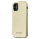 Kryt Guess IRIDESCENT pro iPhone 12 mini – zlatá