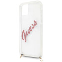 Kryt Guess SCRIPT VINTAGE iPhone 12 Pro Max - růžová