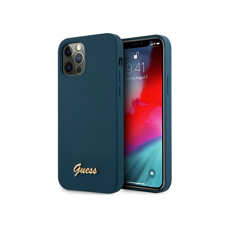 Kryt Guess GUHCP12LLSLMGBL pro iPhone 12 Pro Max - modrá