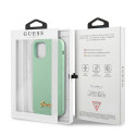 Kryt Guess Metal Logo Script Case iPhone 12 Pro Max zelená