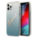Kryt Guess GUHCP12LPCUGLSBL pro iPhone 12 Pro Max - modrý