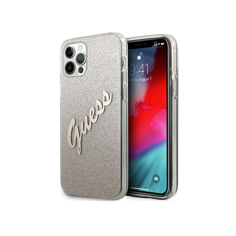 Kryt Guess GUHCP12LPCUGLSGO pro iPhone 12 Pro Max - zlato/zlatý