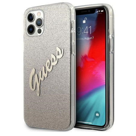 Kryt Guess GUHCP12LPCUGLSGO pro iPhone 12 Pro Max zlato/zlatý