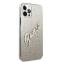 Kryt Guess GUHCP12LPCUGLSGO pro iPhone 12 Pro Max zlato/zlatý