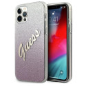 Kryt Guess GUHCP12LPCUGLSPI pro iPhone 12 Pro Max - růžová