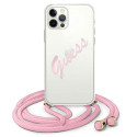 Kryt Guess GUHCP12MCRTVSPI pro iPhone 12/12 Pro - růžová