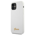 Kryt Guess GUHCP12SLSLMGWH pro iPhone 12 mini - bílá