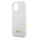 Kryt Guess GUHCP12SLSLMGWH pro iPhone 12 mini - bílá