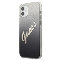 Kryt Guess Glitter Gradient iPhone 12 mini - černý