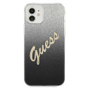 Kryt Guess Glitter Gradient iPhone 12 mini - černý