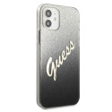 Kryt Guess Glitter Gradient iPhone 12 mini - černý