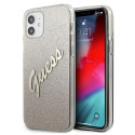 Kryt Guess Glitter Gradient iPhone 12 mini – zlatý
