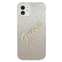 Kryt Guess Glitter Gradient iPhone 12 mini – zlatý