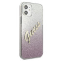 Kryt Guess GUHCP12SPCUGLSPI pro iPhone 12 mini - pink