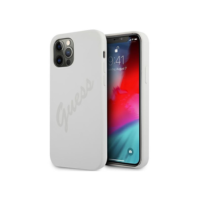 Kryt Guess GUHCP12LLSVSCR pro iPhone 12 Pro Max - krémový