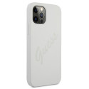 Kryt Guess GUHCP12LLSVSCR iPhone 12 Pro Max krémový