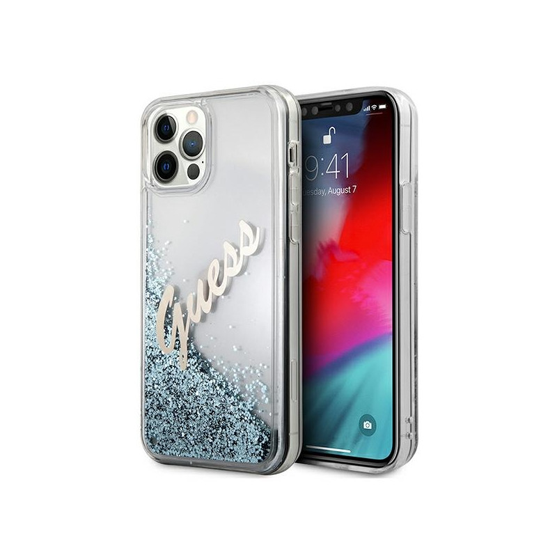 Kryt Guess GUHCP12LGLVSBL pro iPhone 12 Pro Max - modrá