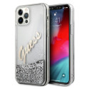 Kryt Guess GUHCP12LGLVSSI iPhone 12 Pro Max stříbrná