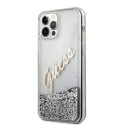 Kryt Guess GUHCP12LGLVSSI iPhone 12 Pro Max stříbrná