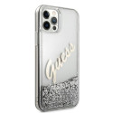 Kryt Guess GUHCP12LGLVSSI iPhone 12 Pro Max stříbrná