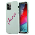Kryt Guess Silicone Vintage iPhone 12 Pro Max fuchsia/blue