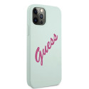 Kryt Guess Silicone Vintage iPhone 12 Pro Max fuchsia/blue