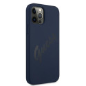 Kryt Guess SILICONE VINTAGE SCRIPT pro iPhone 12 Pro Max
